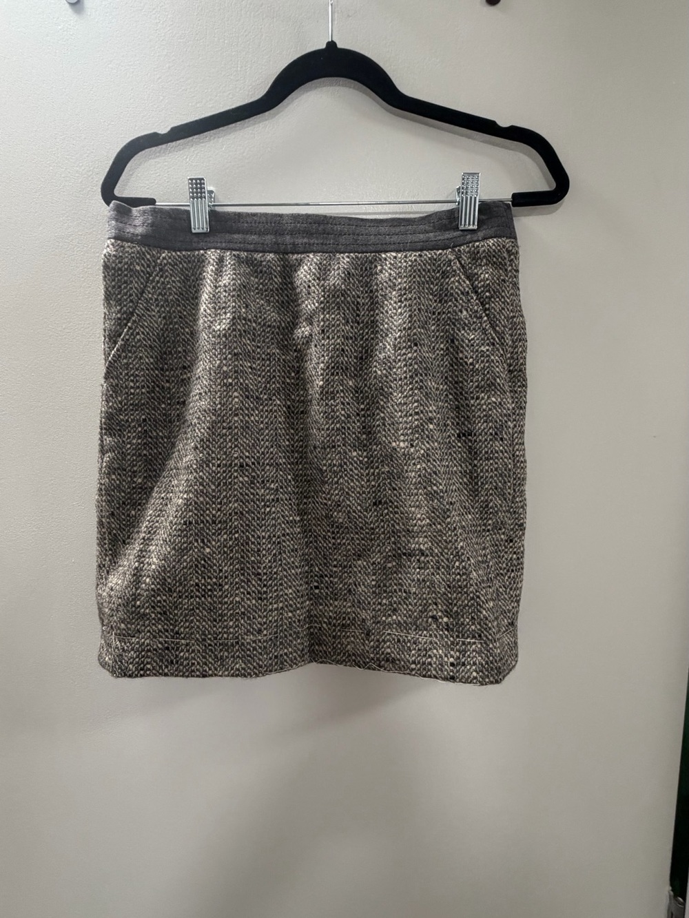Louis Feraud Vintage Gray Mini Skirt